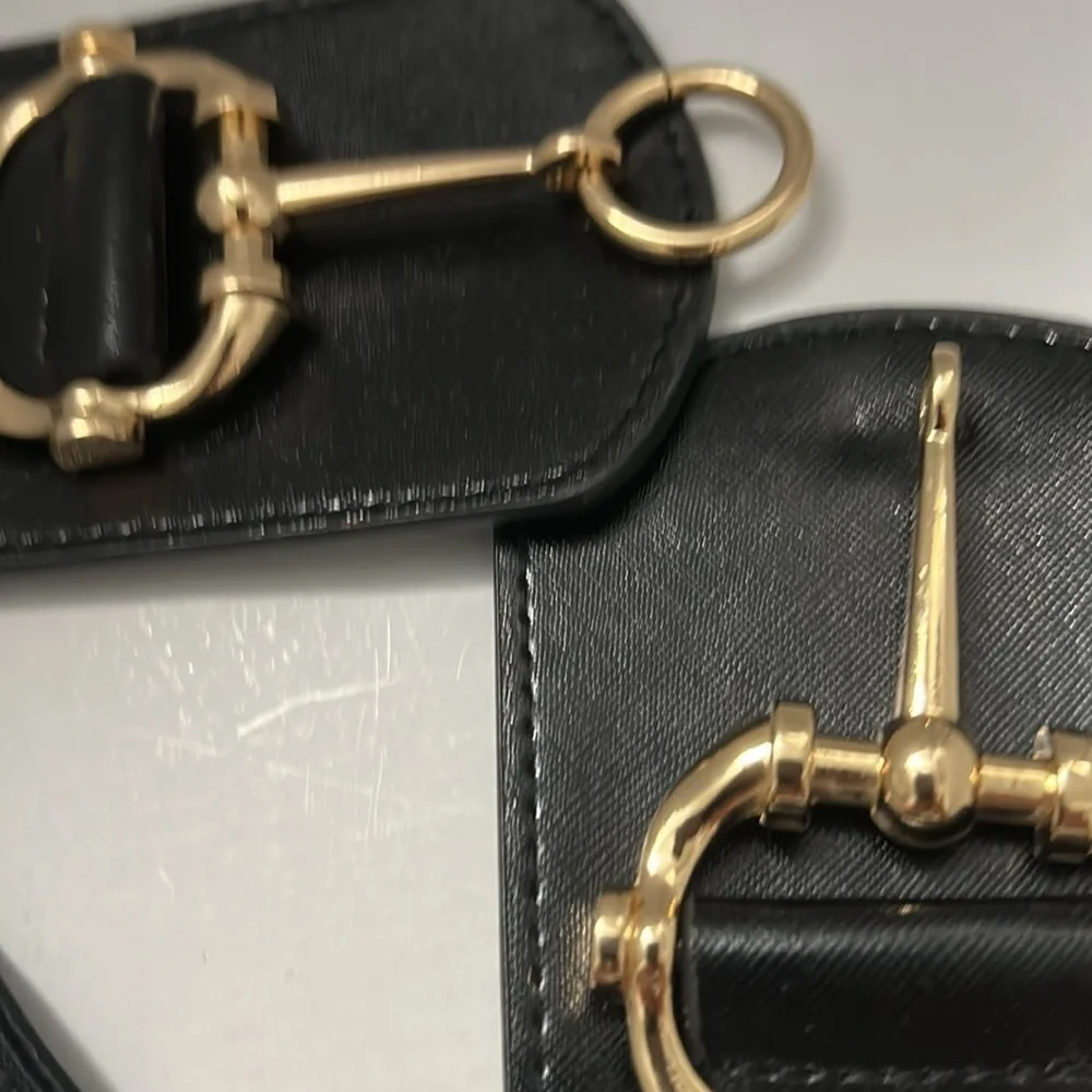 Women’s Black Belt with Gold Accents